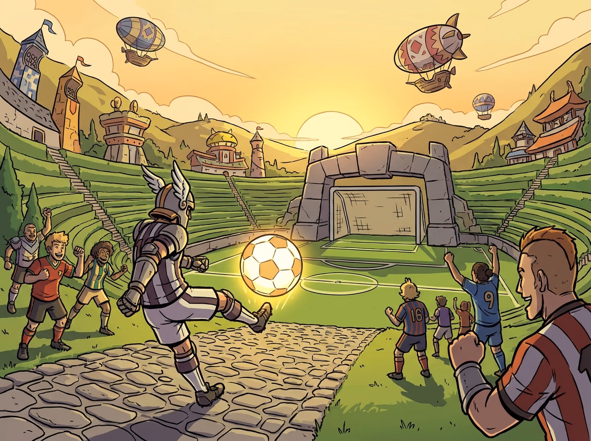 Soccer artwork